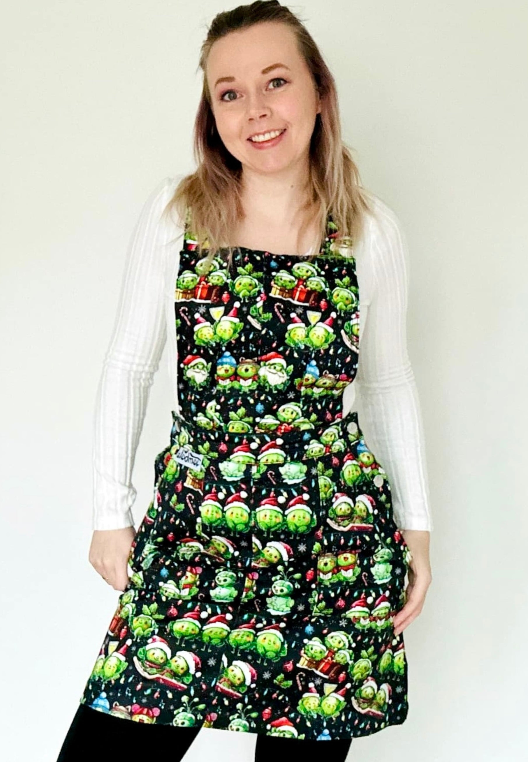Festive Sprouts Pinafore - 6 Festive Sprouts Pinafore - 6
