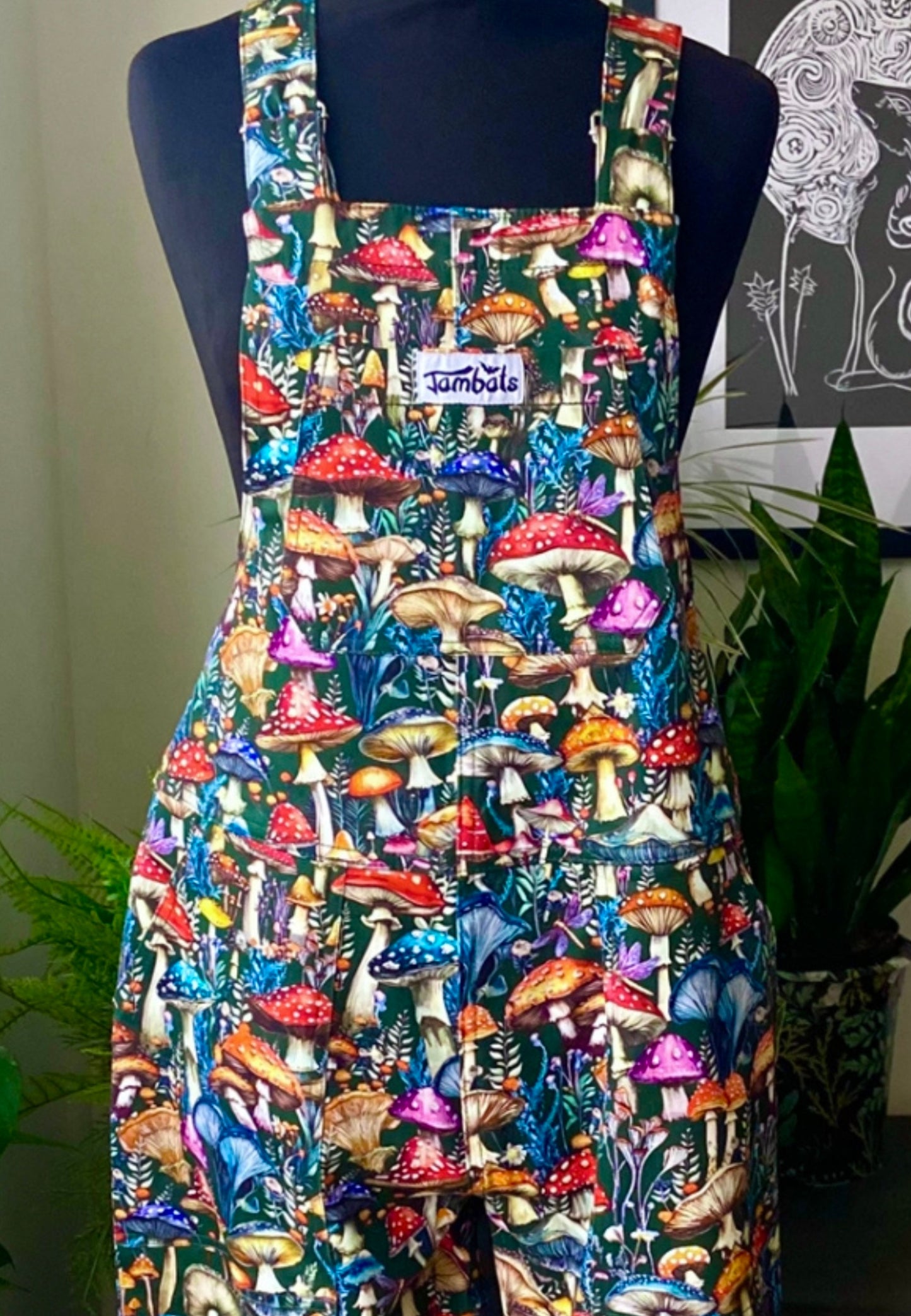 The Wild Shrooms Dungarees