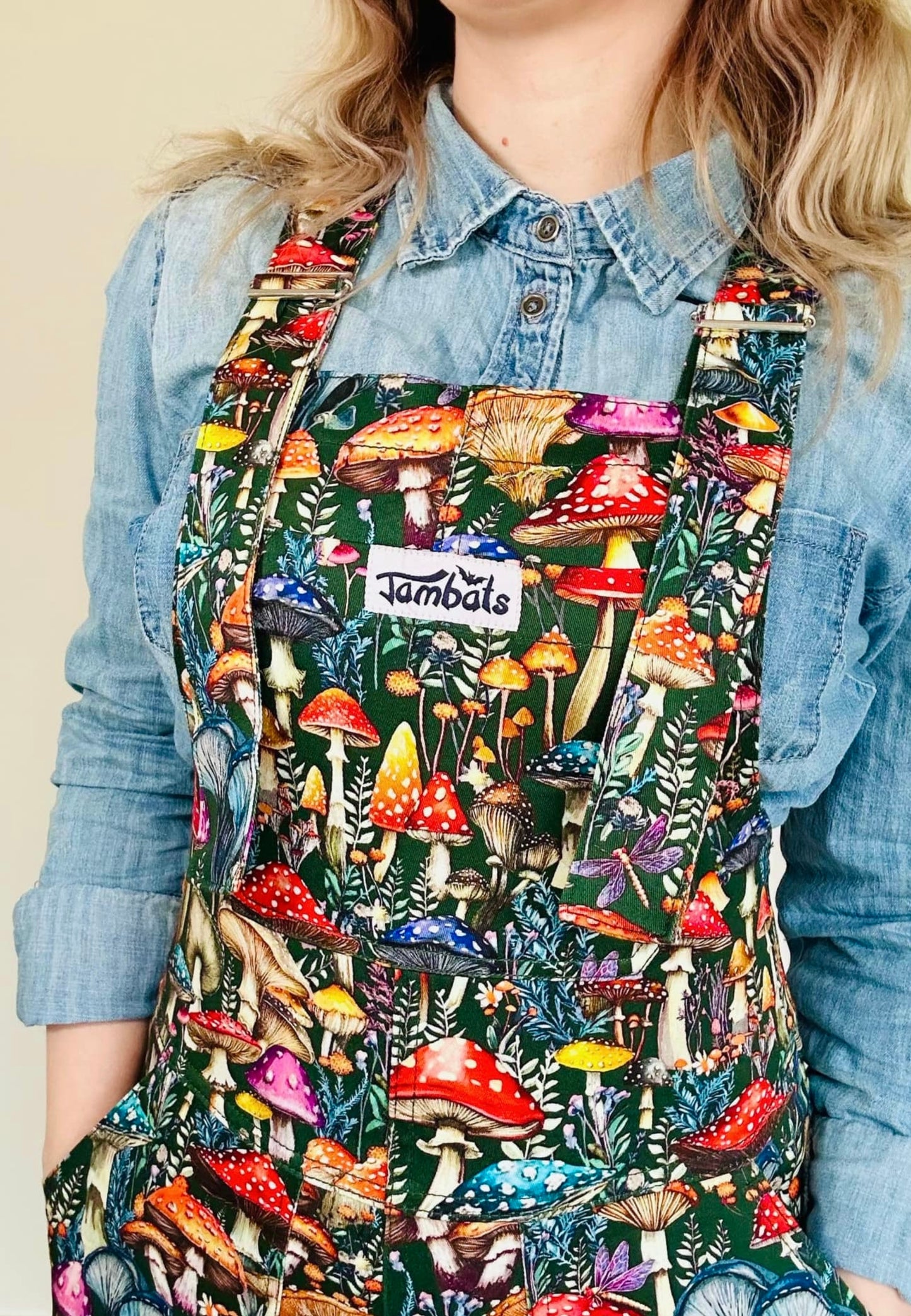 The Wild Shrooms Dungarees