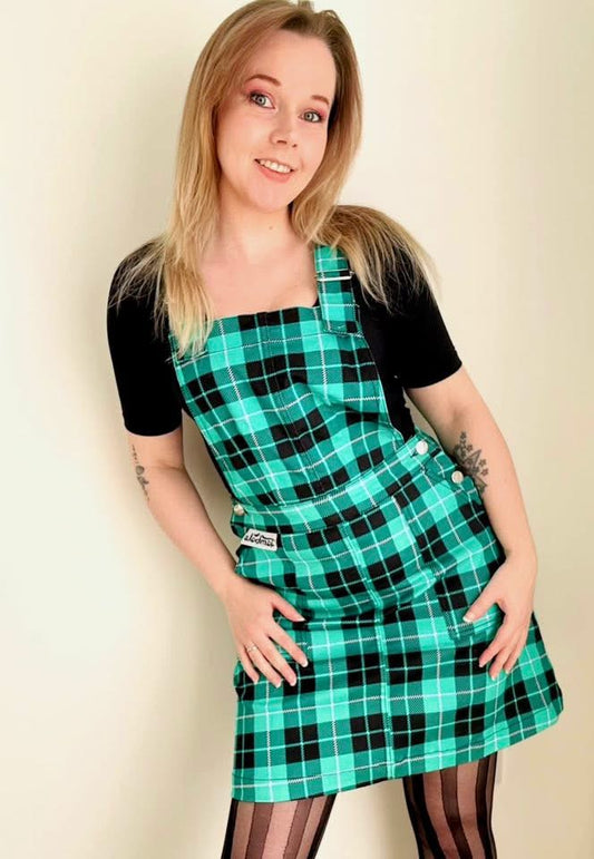 Green Tartan Pinafore