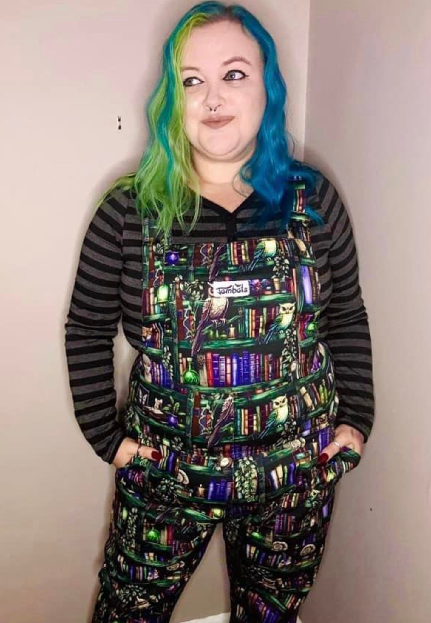 The Bookcase Dungarees.