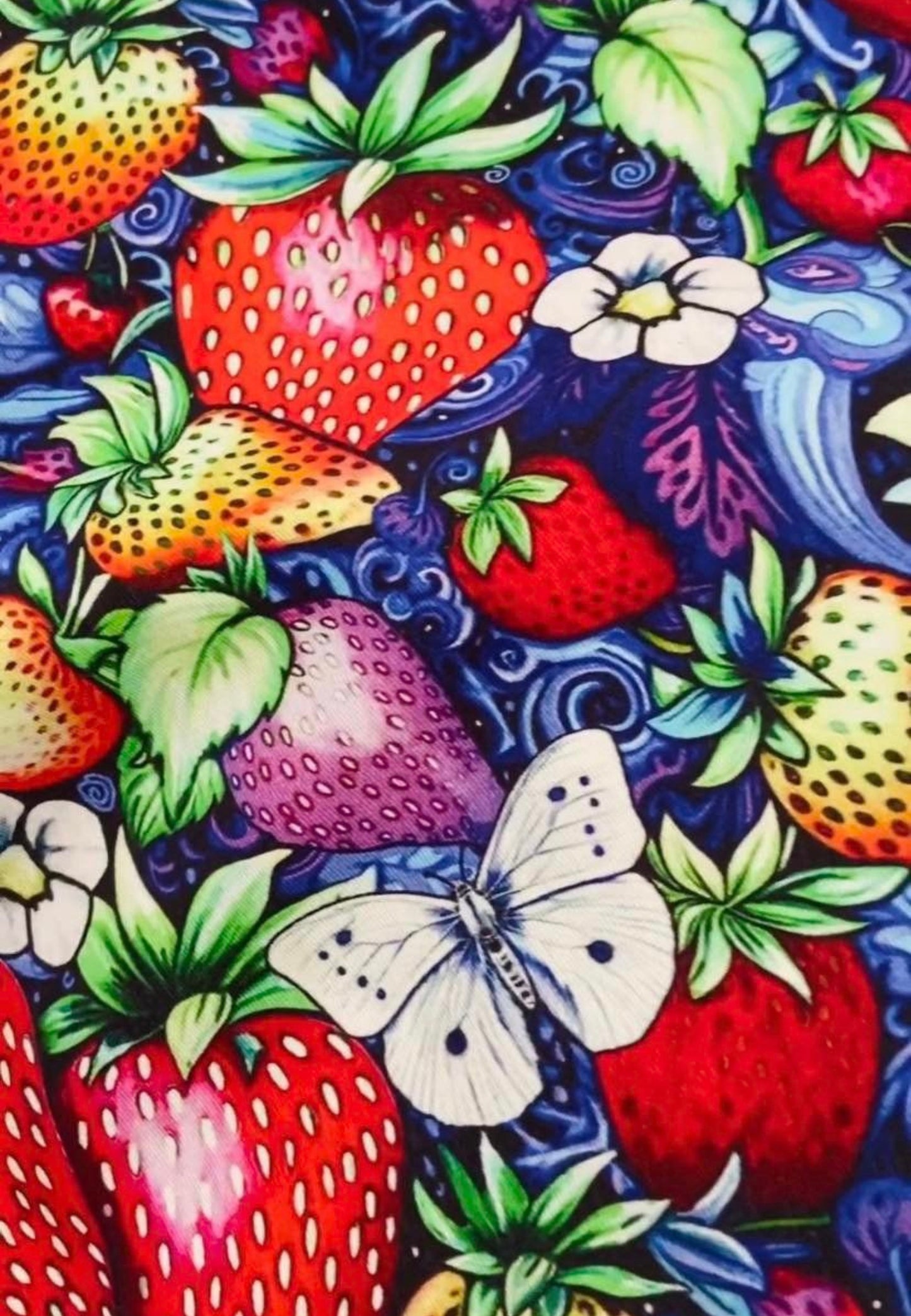 Strawberry Fields Retro Shirt Dress.