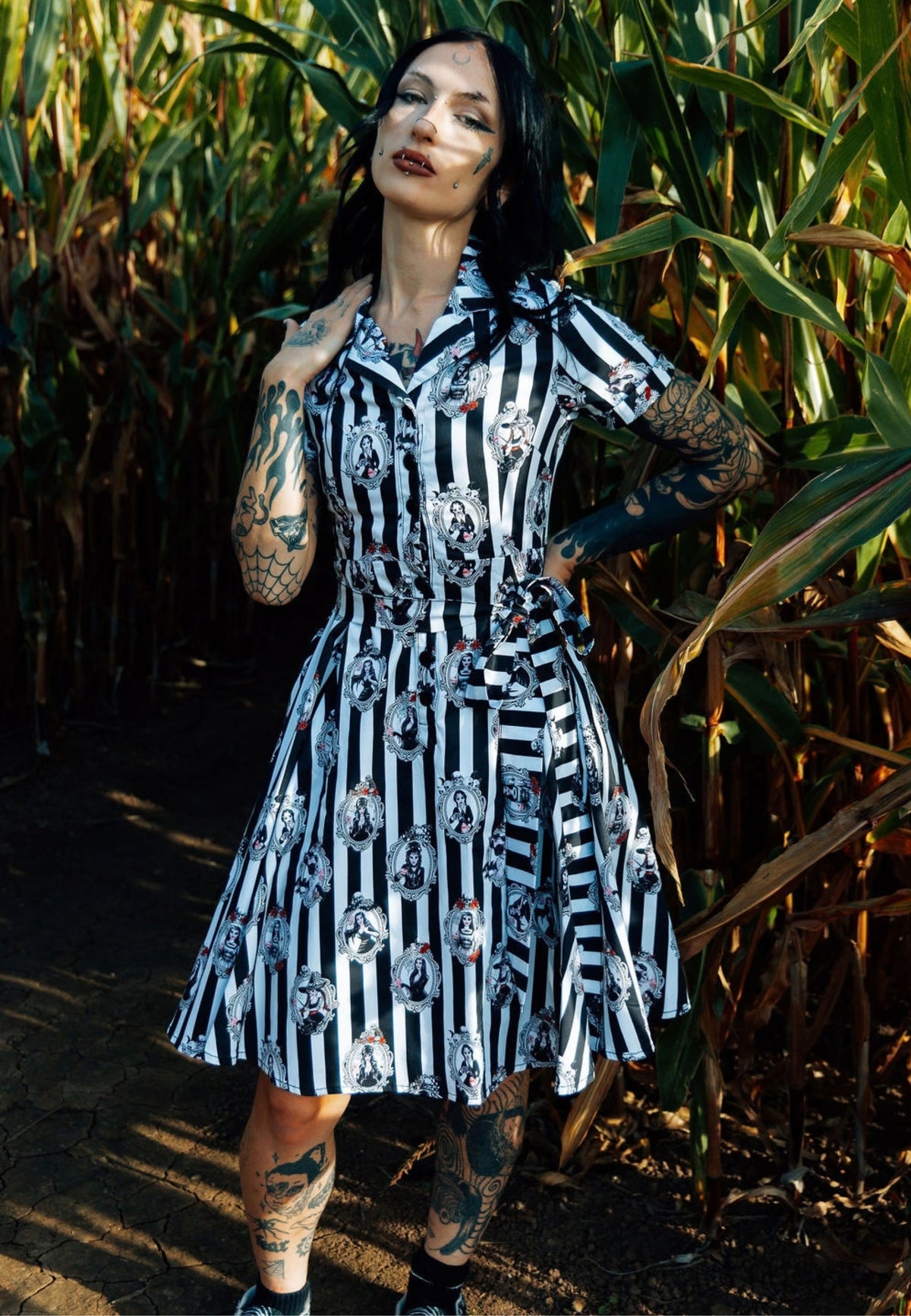 Ghoul Gang Cake Club Shirt Dress