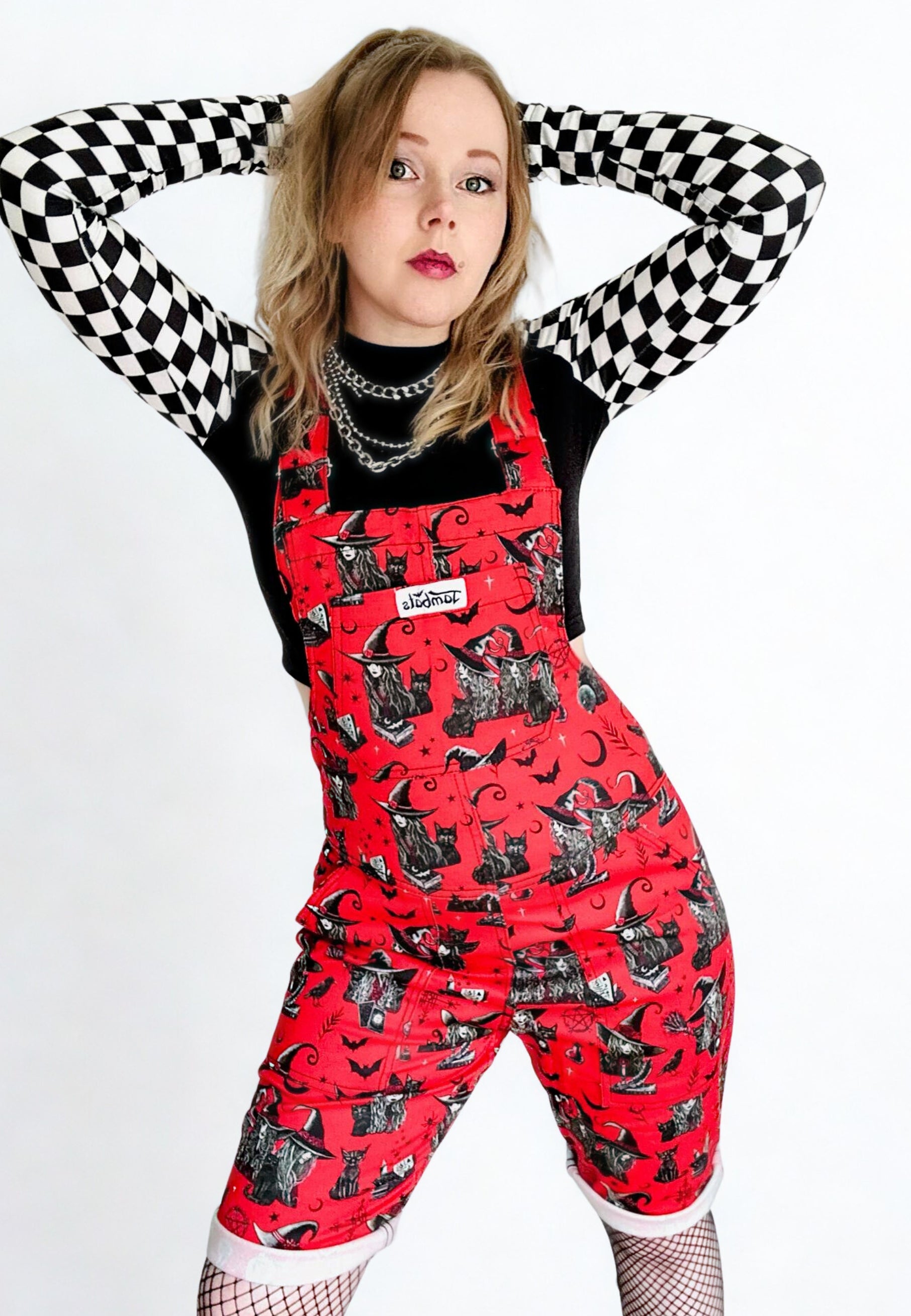 The Coven Shorts Dungarees. Shortalls Dungaree Shorts