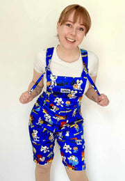Jambats x DangerMouse Shorts Dungarees. Shortalls Dungaree Shorts
