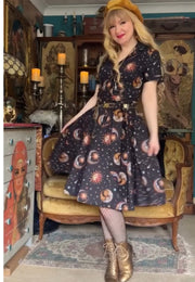 Night Thinkers and Day Dreamers Celestial Shirt Dress.