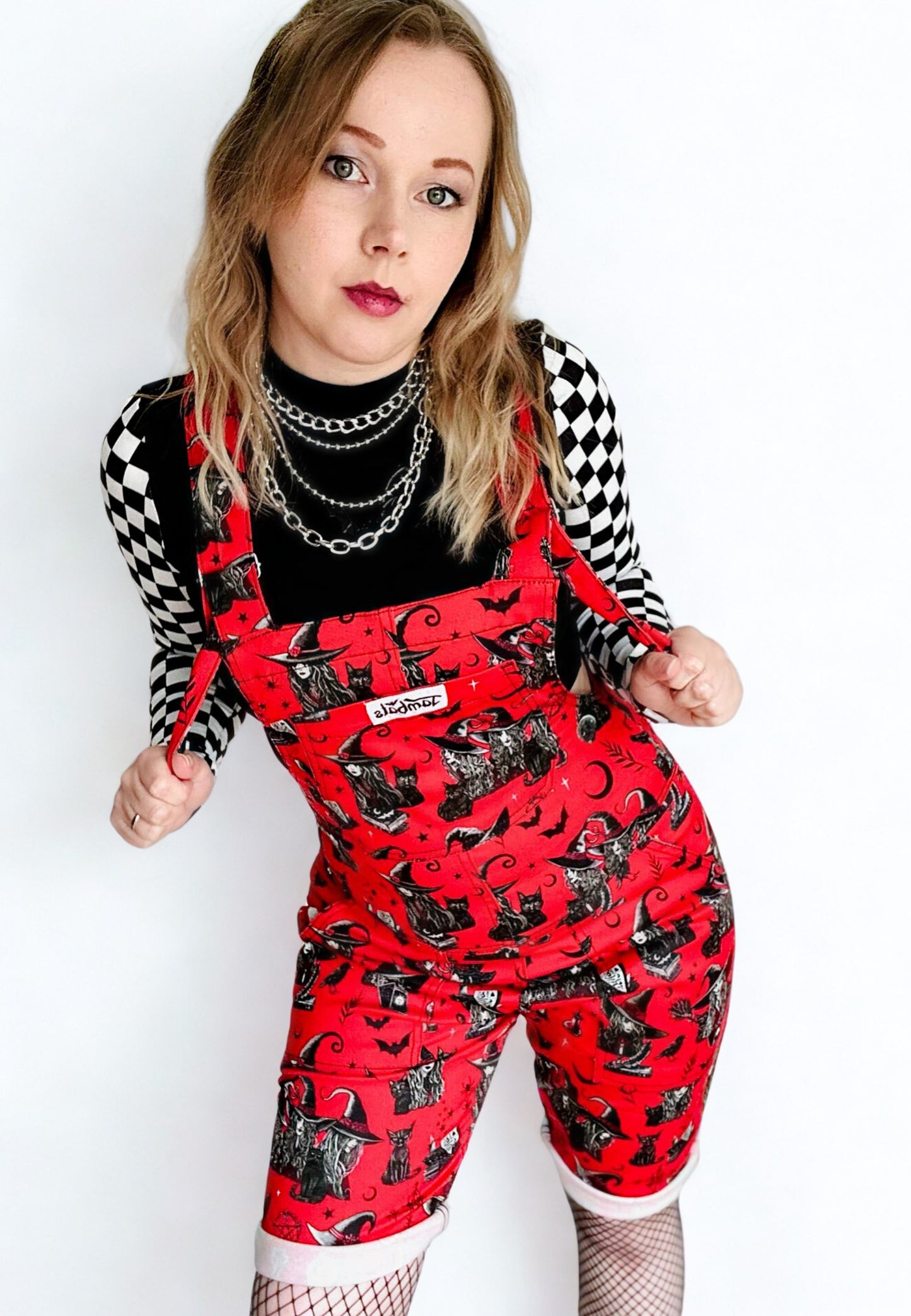 The Coven Shorts Dungarees. Shortalls Dungaree Shorts