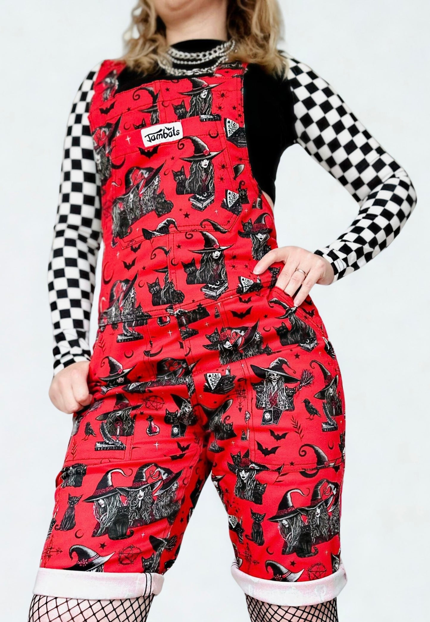 The Coven Shorts Dungarees. Shortalls Dungaree Shorts
