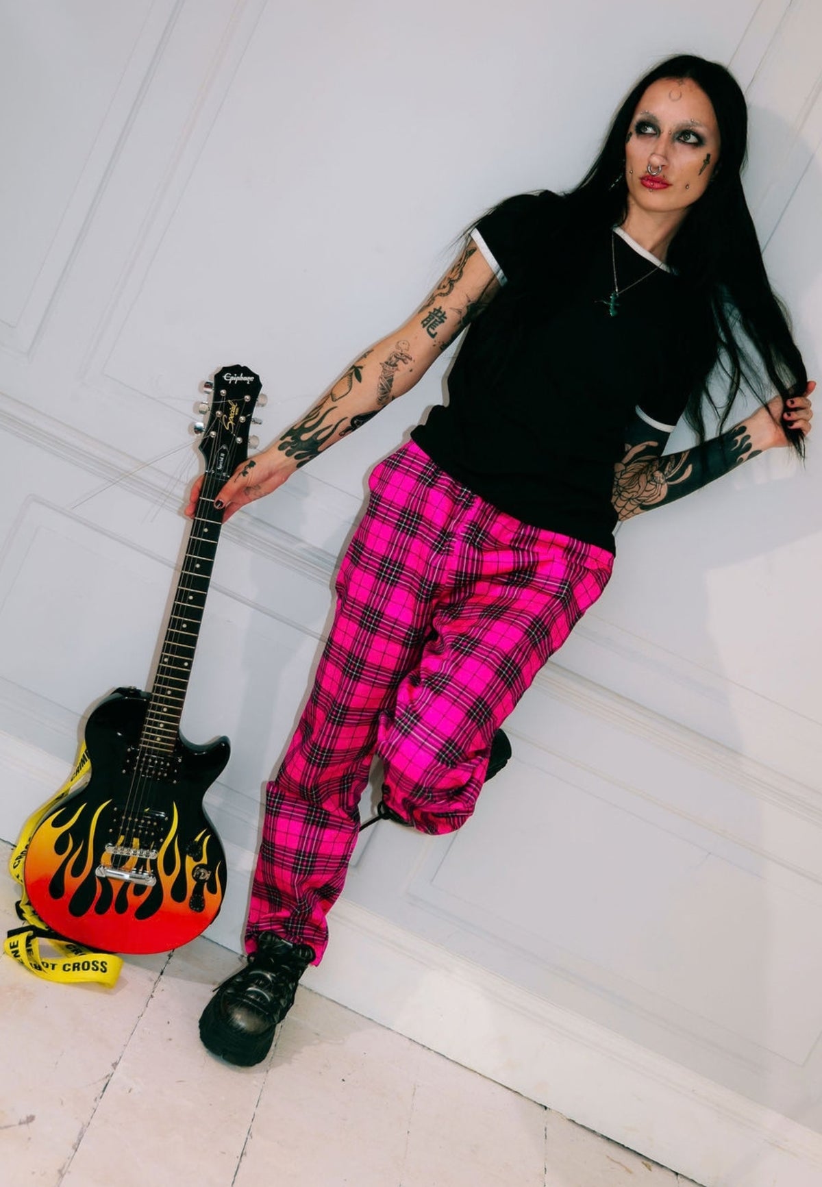 Pink Tartan Trousers