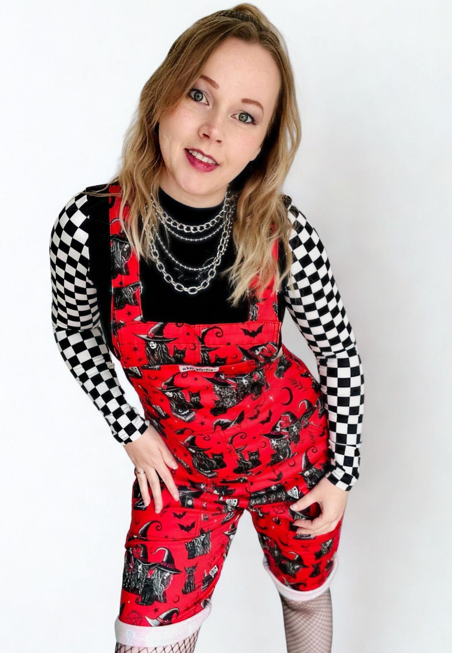 The Coven Shorts Dungarees. Shortalls Dungaree Shorts
