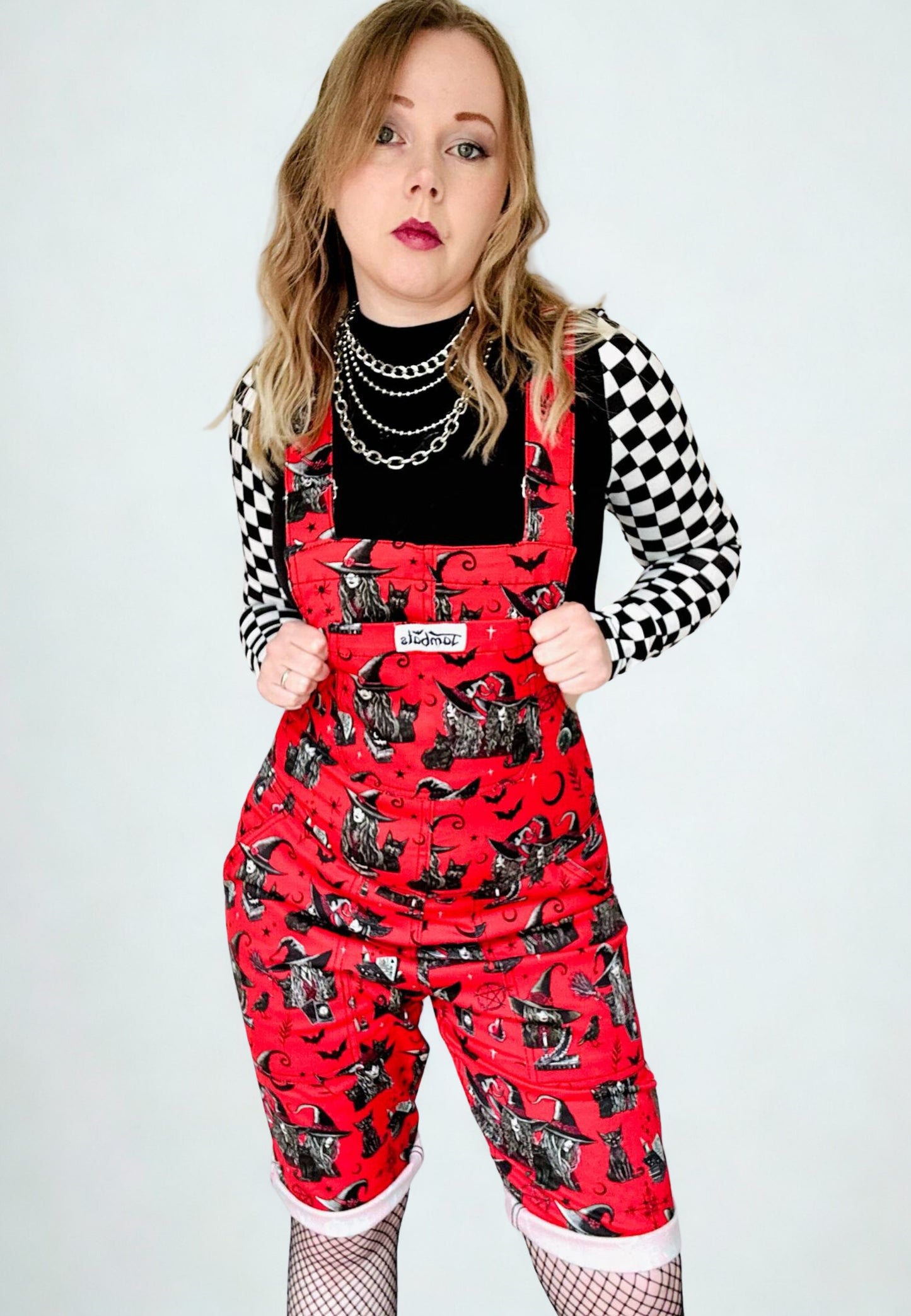 The Coven Shorts Dungarees. Shortalls Dungaree Shorts
