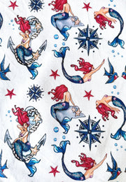 Mermaids. 100% Cotton Drill Fabric