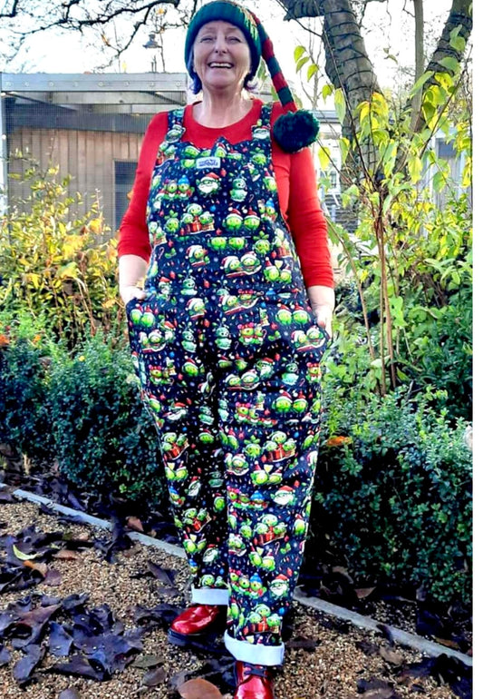 Festive Sprouts Dungarees