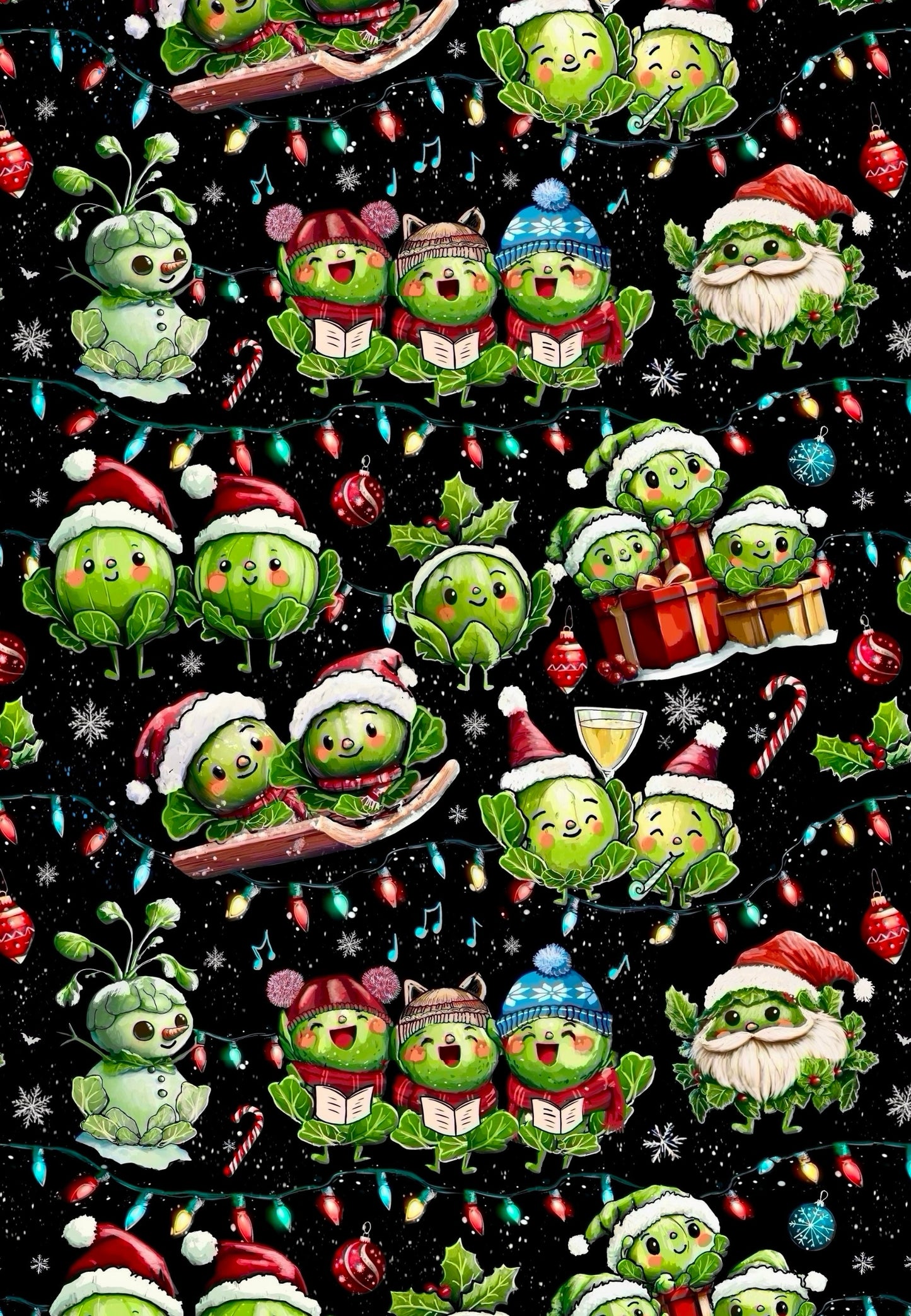 Festive Sprouts Dungarees