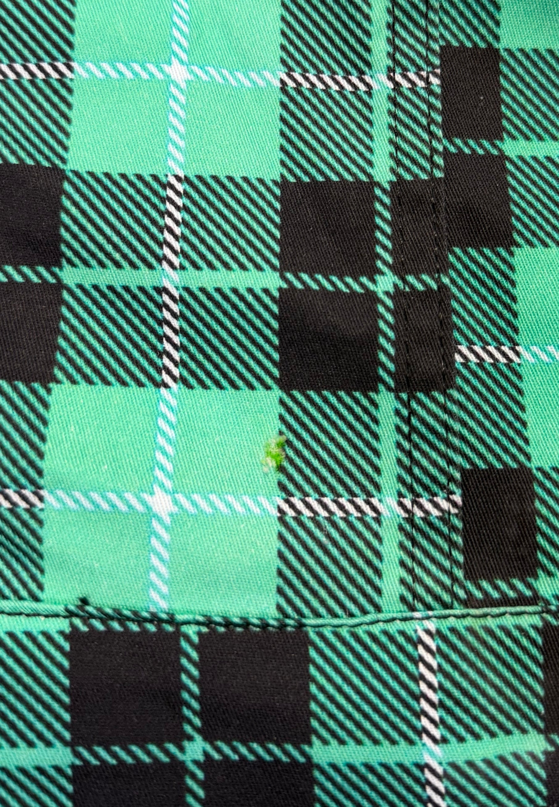 1p Listing. Summer Seconds Sale. Green Tartan Pinafore. Size 24
