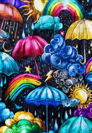 Whatever the Weather Stretch Cotton Fabric Remnants.