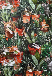 Cat Nap Stretch Cotton Fabric Remnants