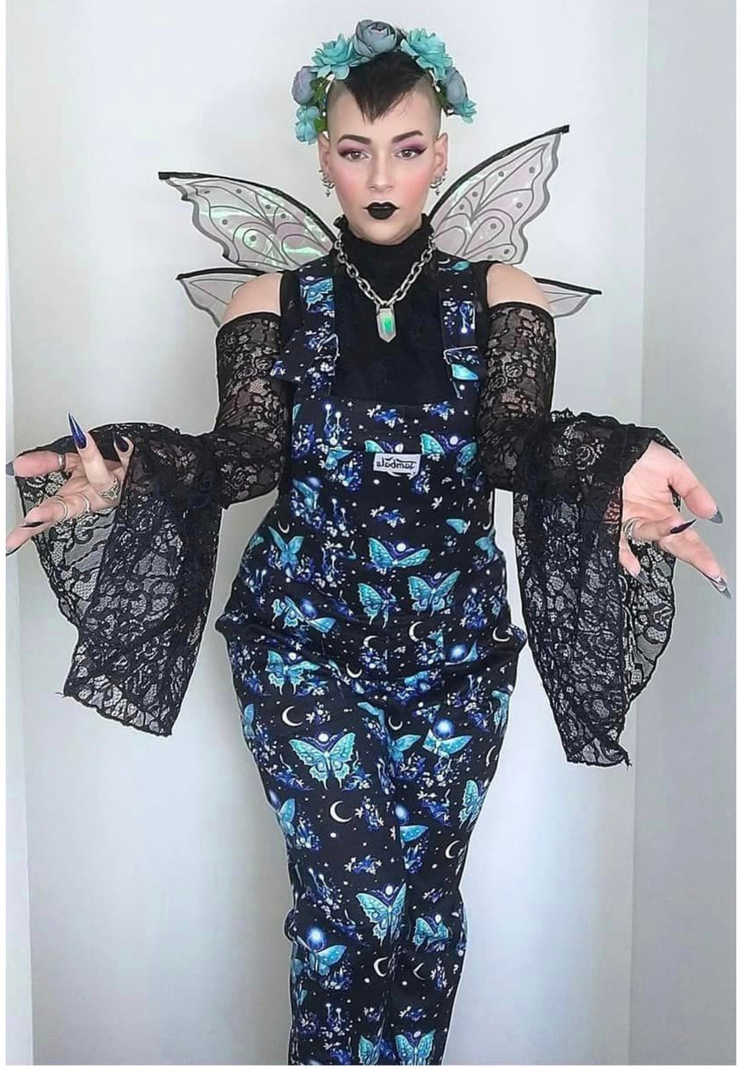 *Summer Seconds Sale* Midnight Garden Dungarees