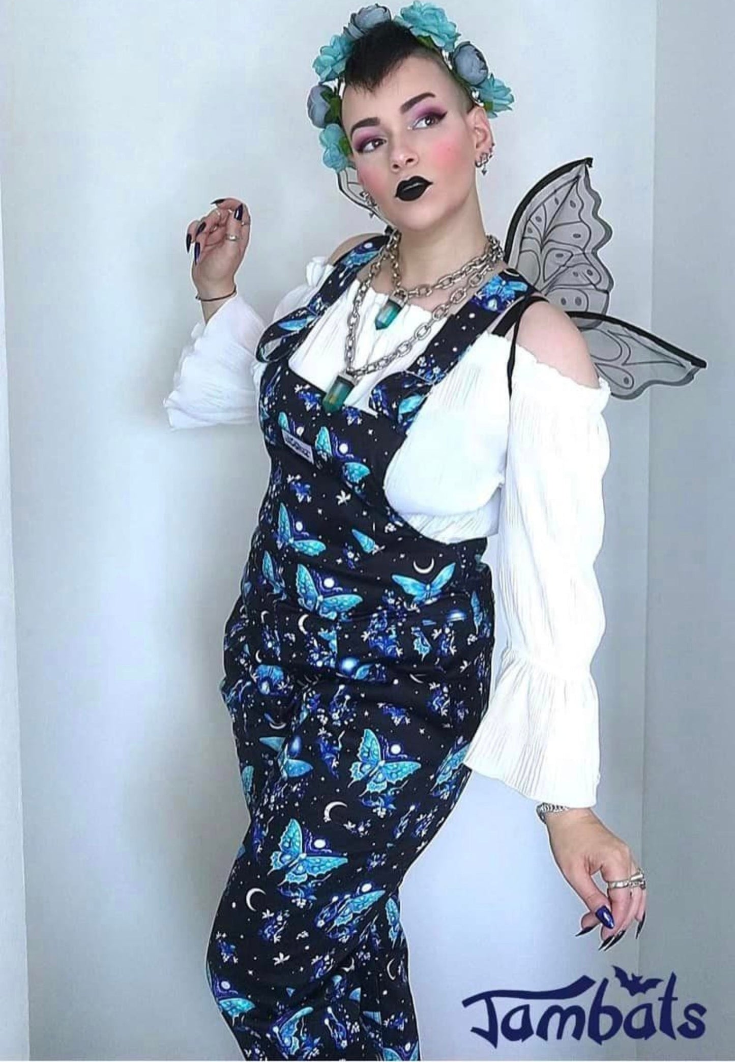 *Summer Seconds Sale* Midnight Garden Dungarees