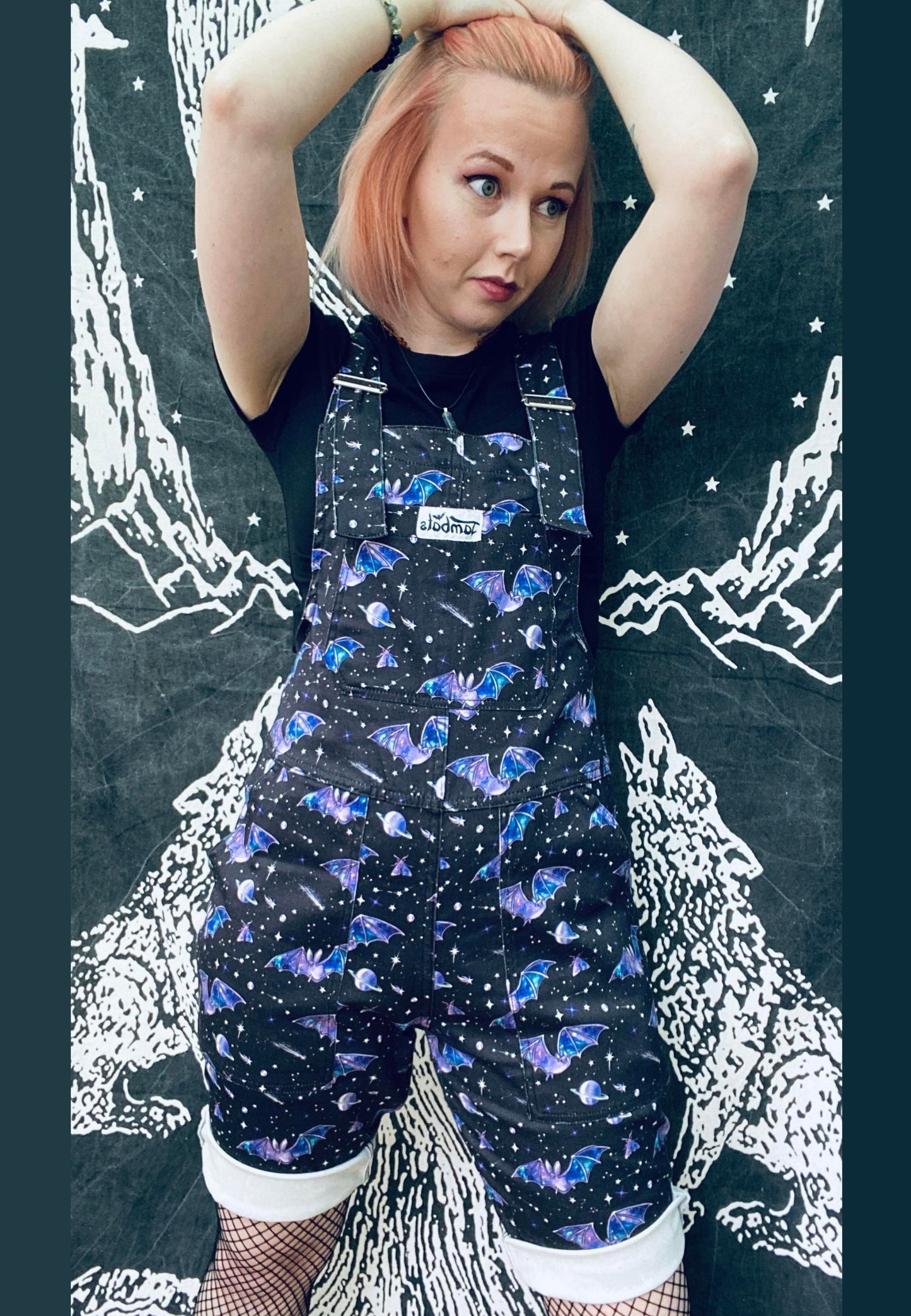 Cosmic Bats Shorts Dungarees