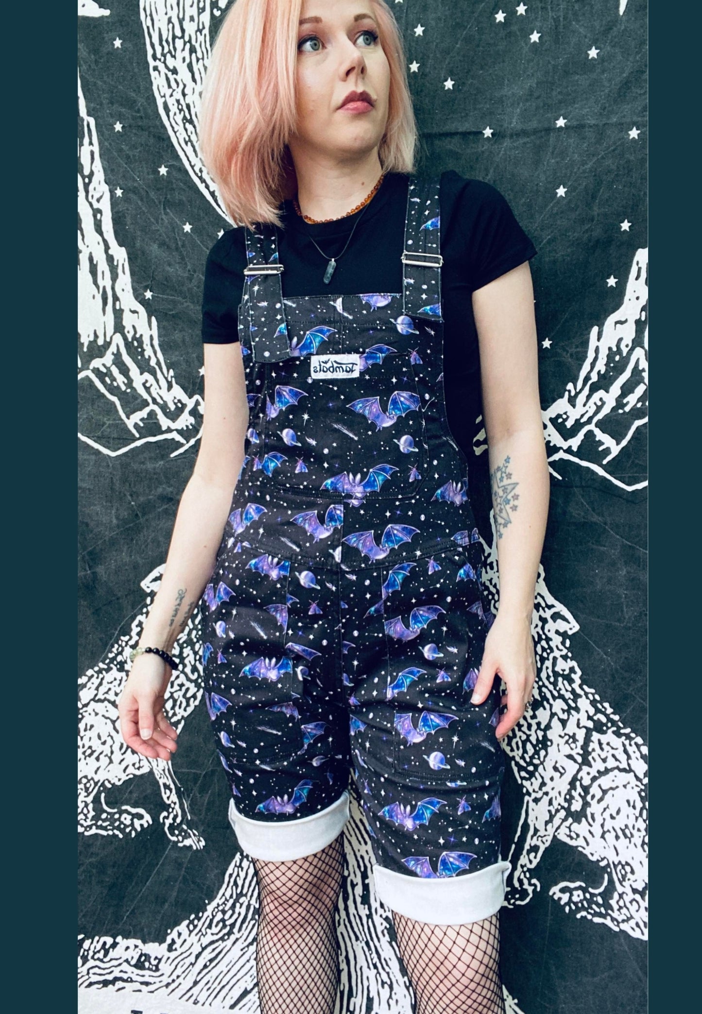 Cosmic Bats Shorts Dungarees