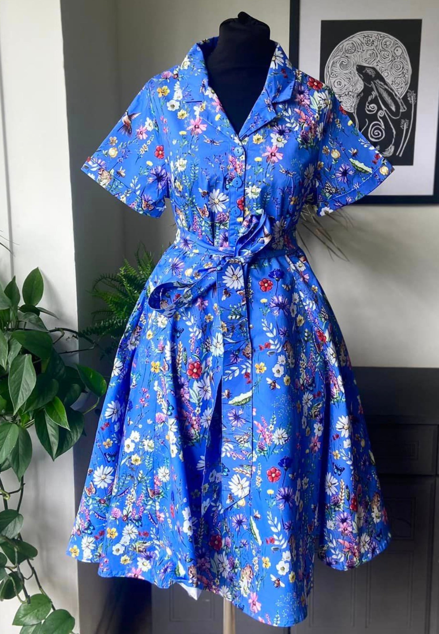 Wild Meadows Retro Shirt Dress