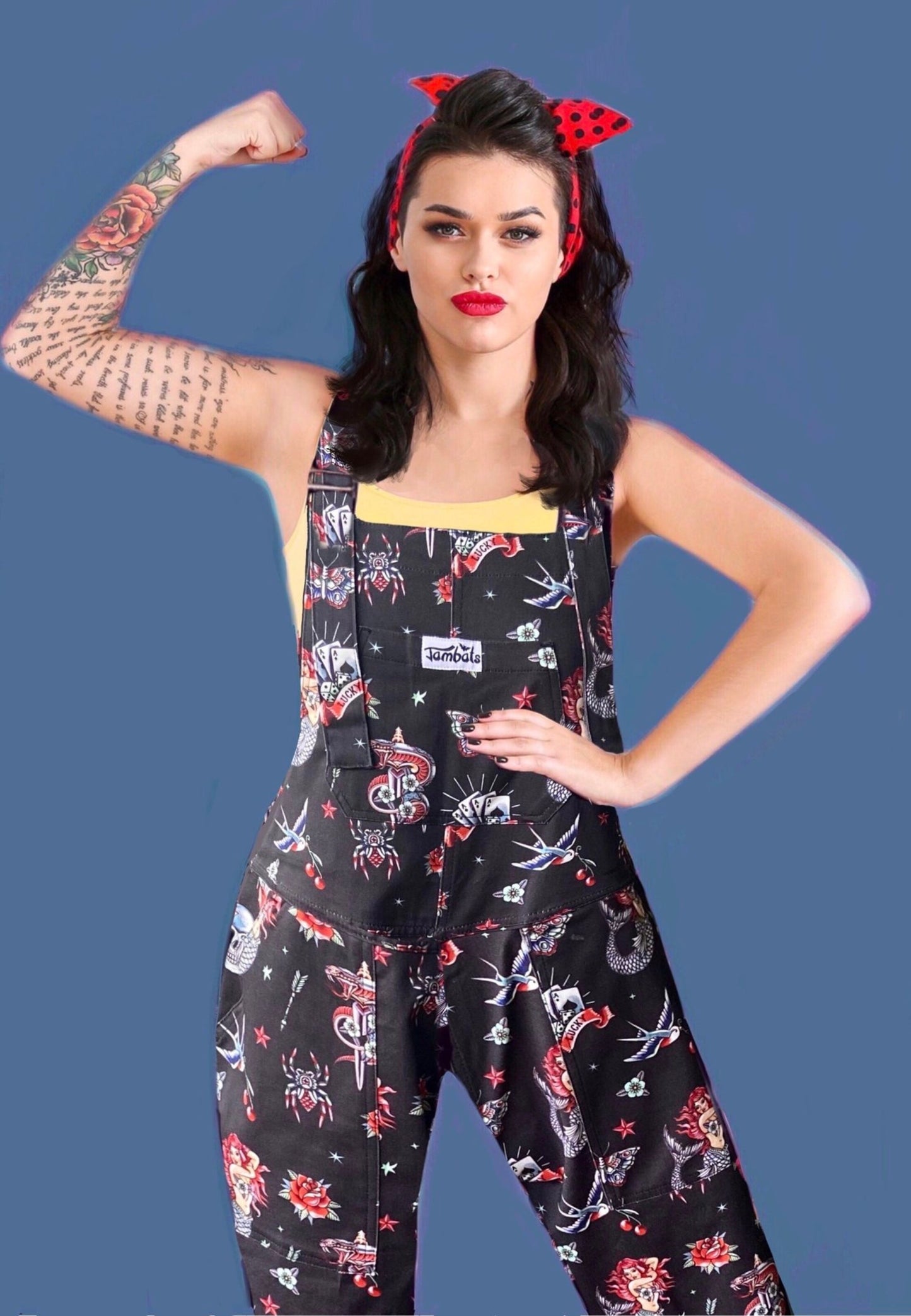 *January Seconds Sale* Old School Ink Dungarees