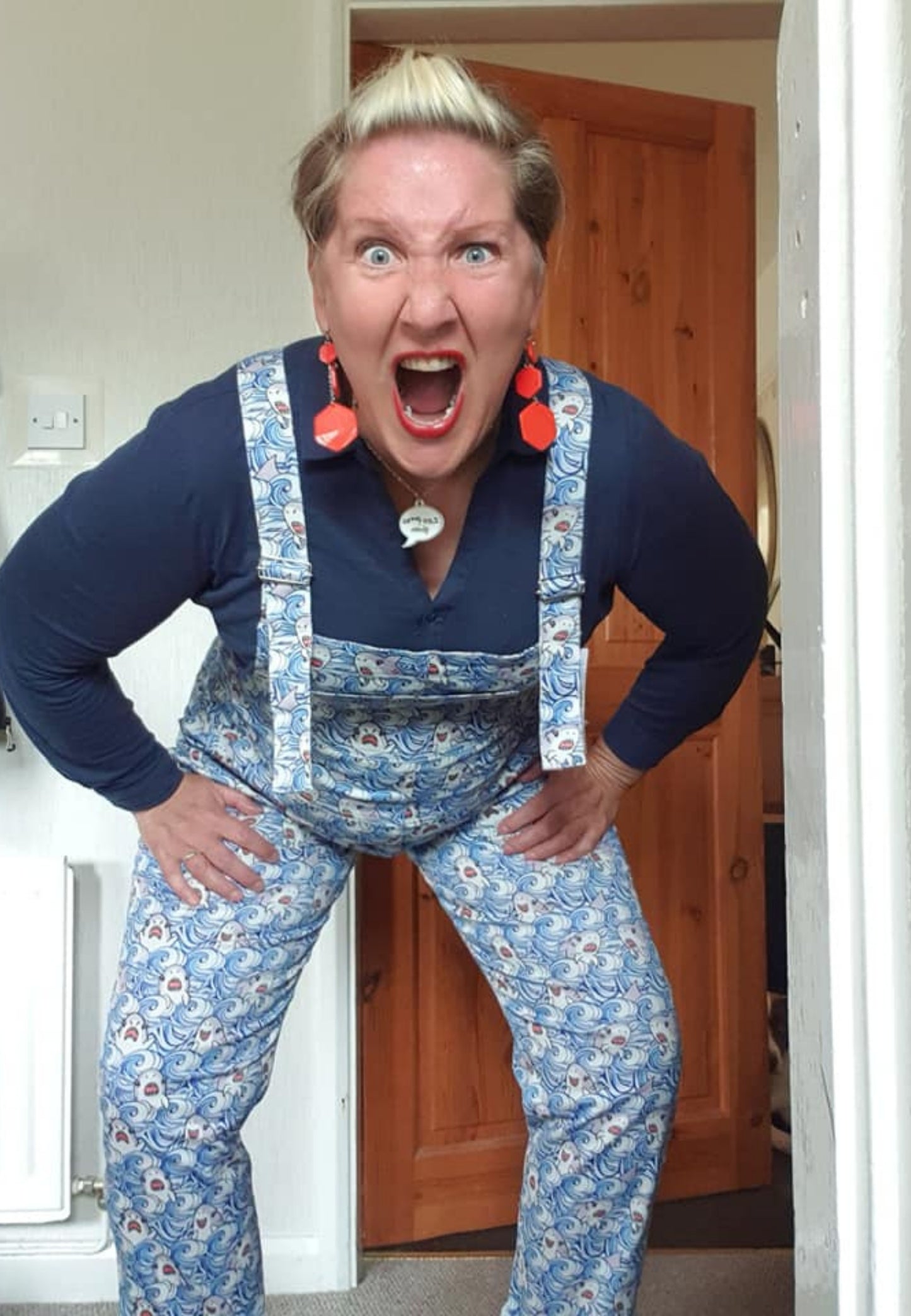 Fearsome Sharks!!!! Dungarees.