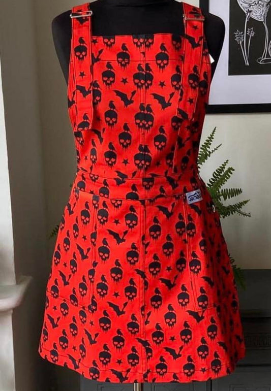 *January Seconds Sale* Red of the Night Pinafore.